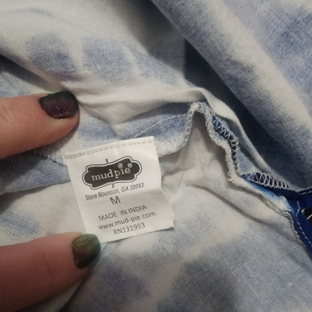 Mud Pie Tie Dye Swim Cover, Womens Medium​ - Picture 6 of 7